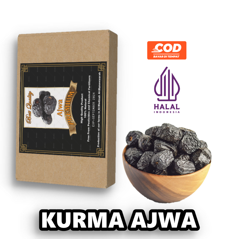 

Kurma Ajwa 1kg Original Premium - Kurma Nabi