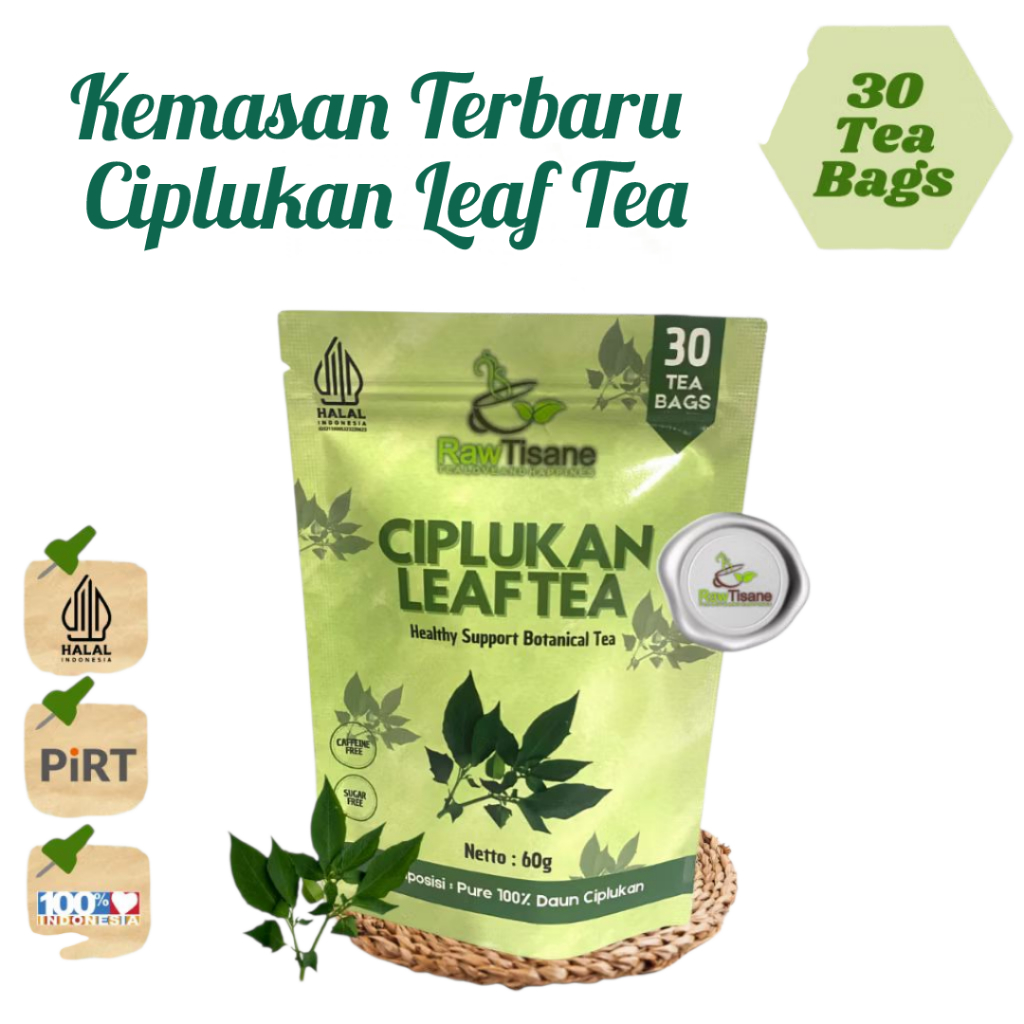 

TEH CIPLUKAN Isi 30 Tea Bag Celup Herbal Daun Ciplukan