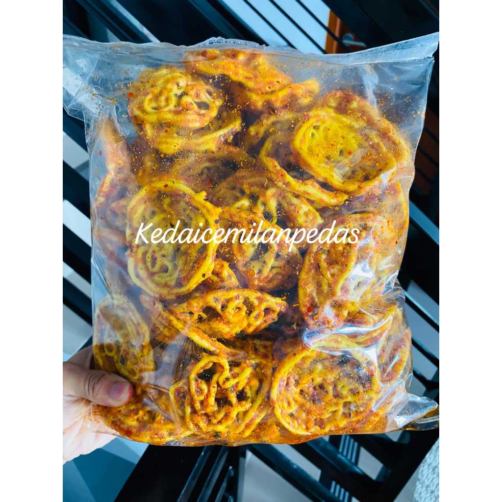 

seblak kering kerupuk mie/pukmi ready varian rasa pedas daun jeruk/original daun jeruk kemasan 1kg 500gr 250gr 100gr