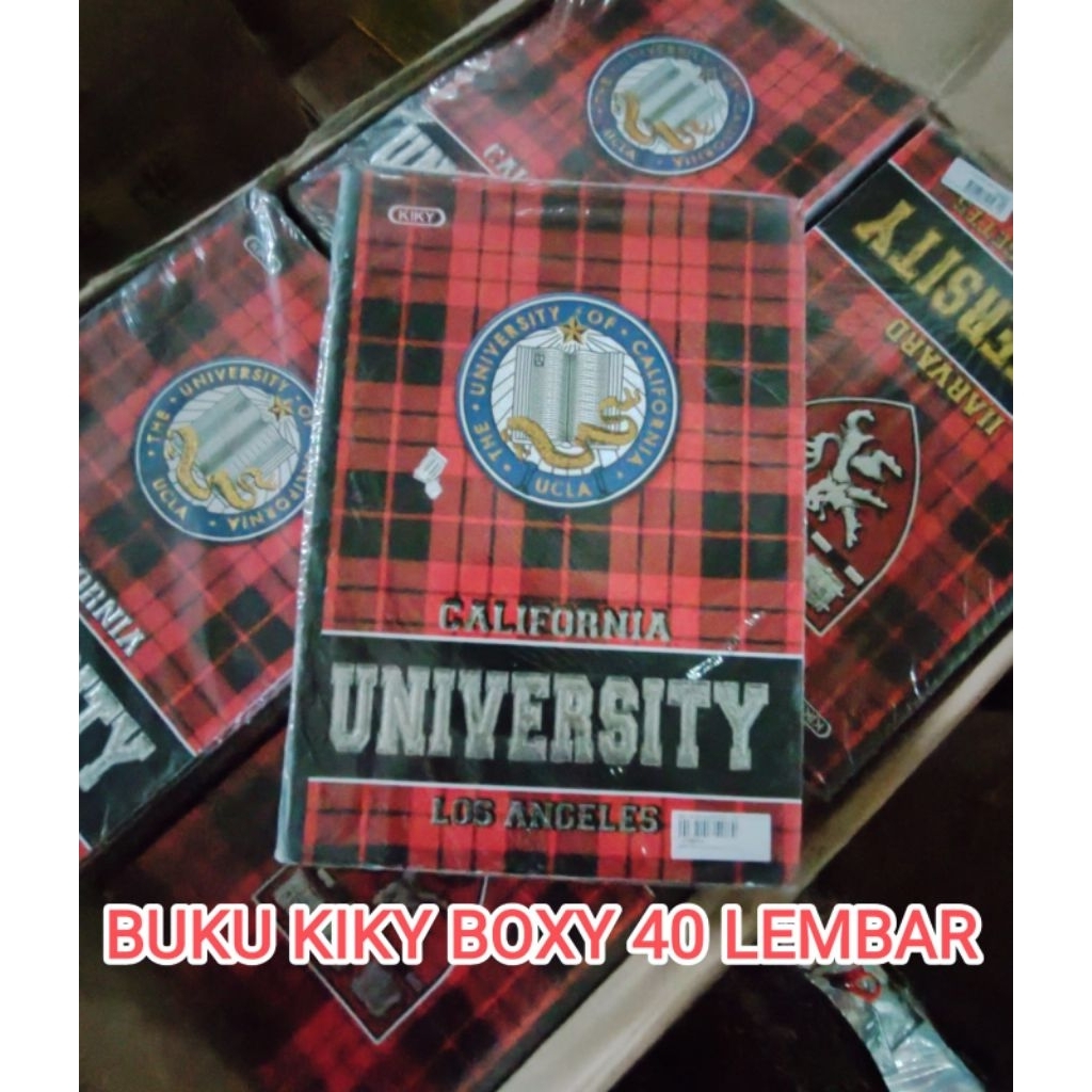 

PROMO Buku Tulis KIKY BOXY 40 Lembar Motif RANDOM ( 1 pak /10 buku)