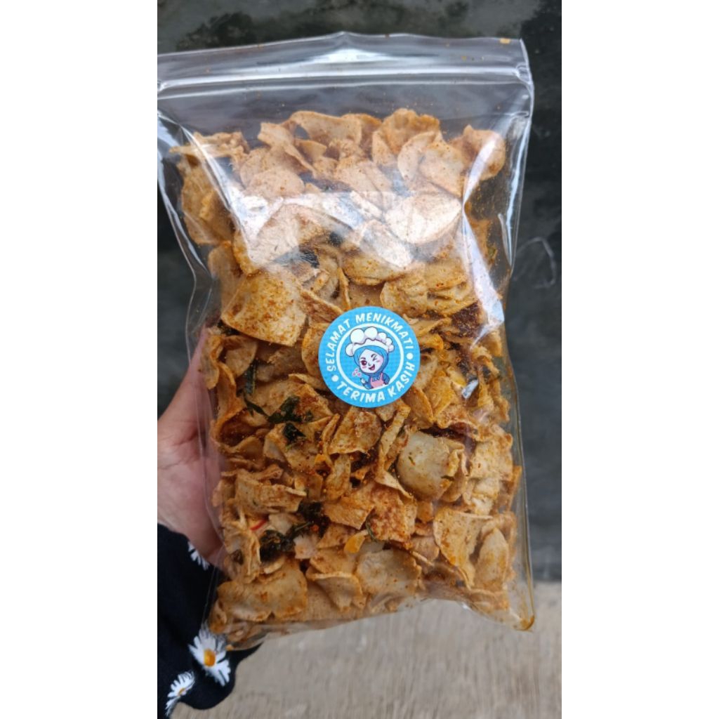 

kripik basreng gurih wangi daun jeruk