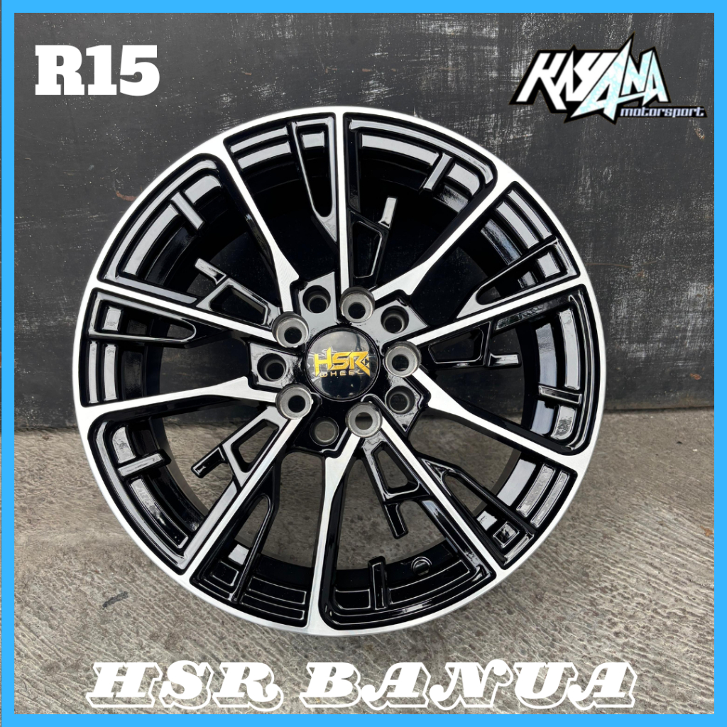 Velg Racing HSR Banua Ring 15 Mobil Ertiga, Granmax, Luxio, Innova Velg Mobil Ring 15 HSR Wheel