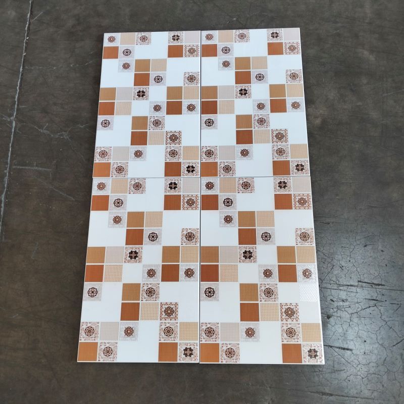 Keramik Dinding Ukuran 25 X40 Birma L Cream Keramik Glossy Bermotif