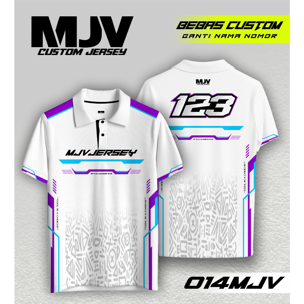 014 kaos jersey racing desain simpel keren bebas costum nama nomer dll