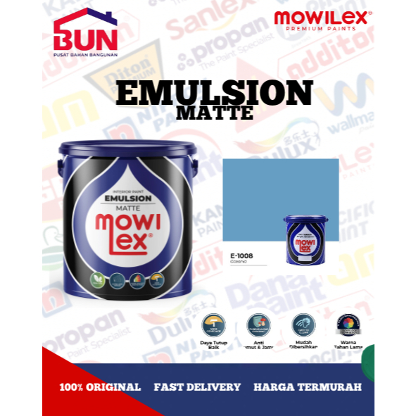 Mowilex Emulsion Cat Tembok Interior 20 Liter - OCEANIA (TINTING)