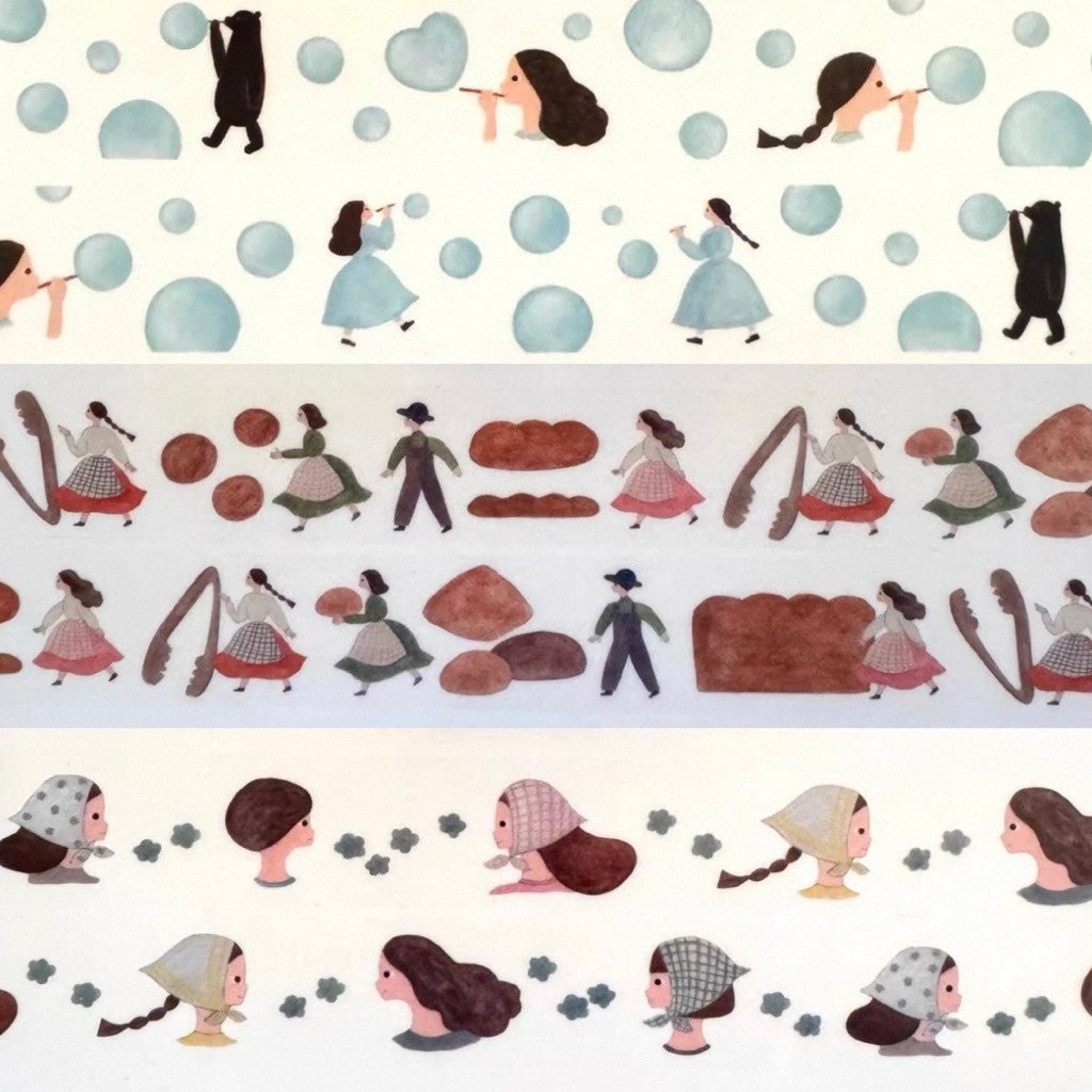 

Necktie Washi Tape - bubbles . fluffy bread . bandana
