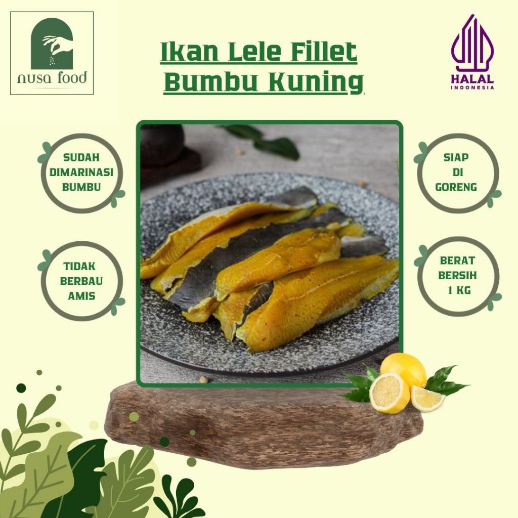 

Ikan Lele Fillet Segar Bumbu Kuning Marinasi Siap Masak - Frozen Segar