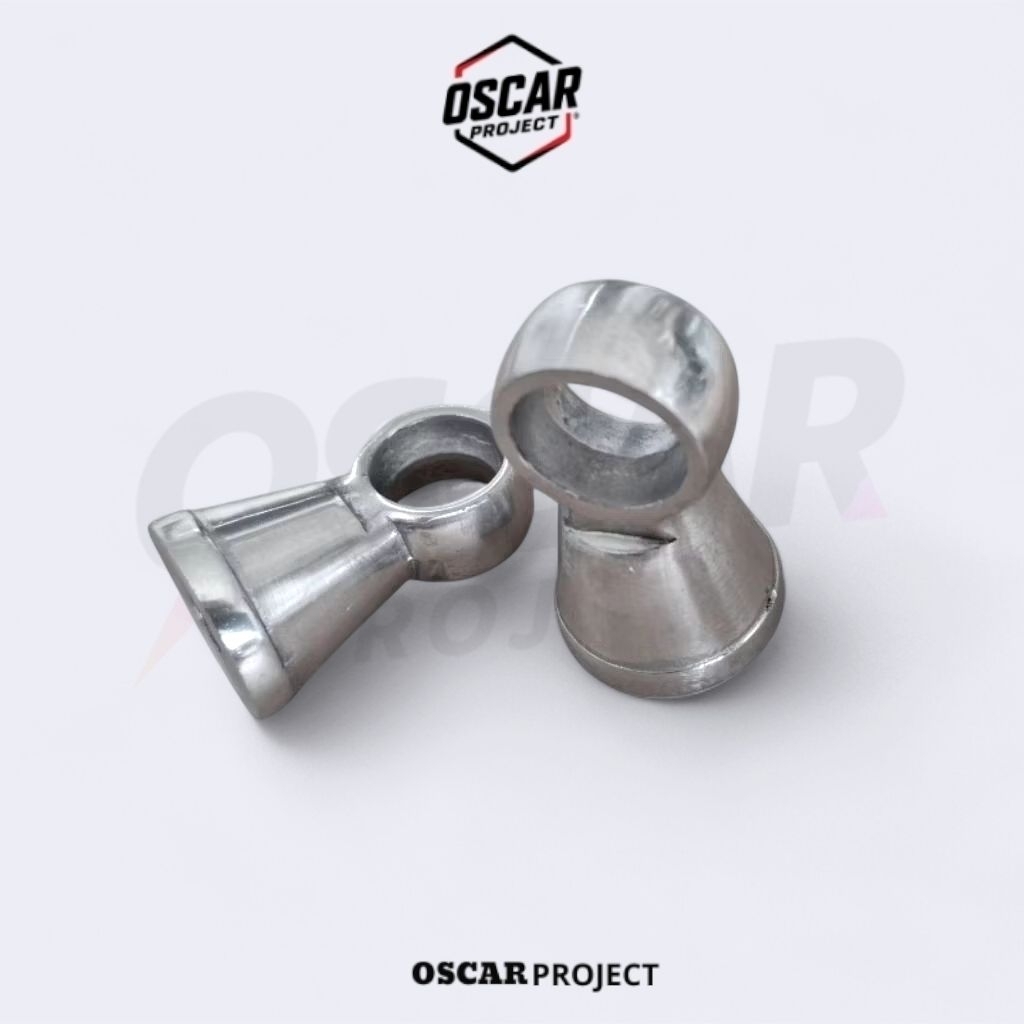 Anting Pangkon Shock Belakang / Peninggi Shock Motor Bebek 1set Tinggi 6,7cm Drat 12 14