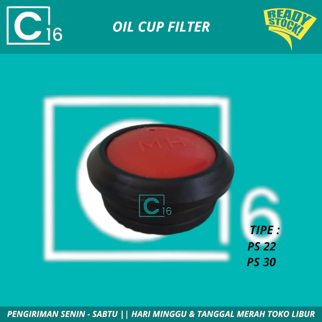 Oil Cup Filter Tutup Oli Tutup tuang oli merah hitam - Oil Filter Cup Sanchin SCN22/SCN30