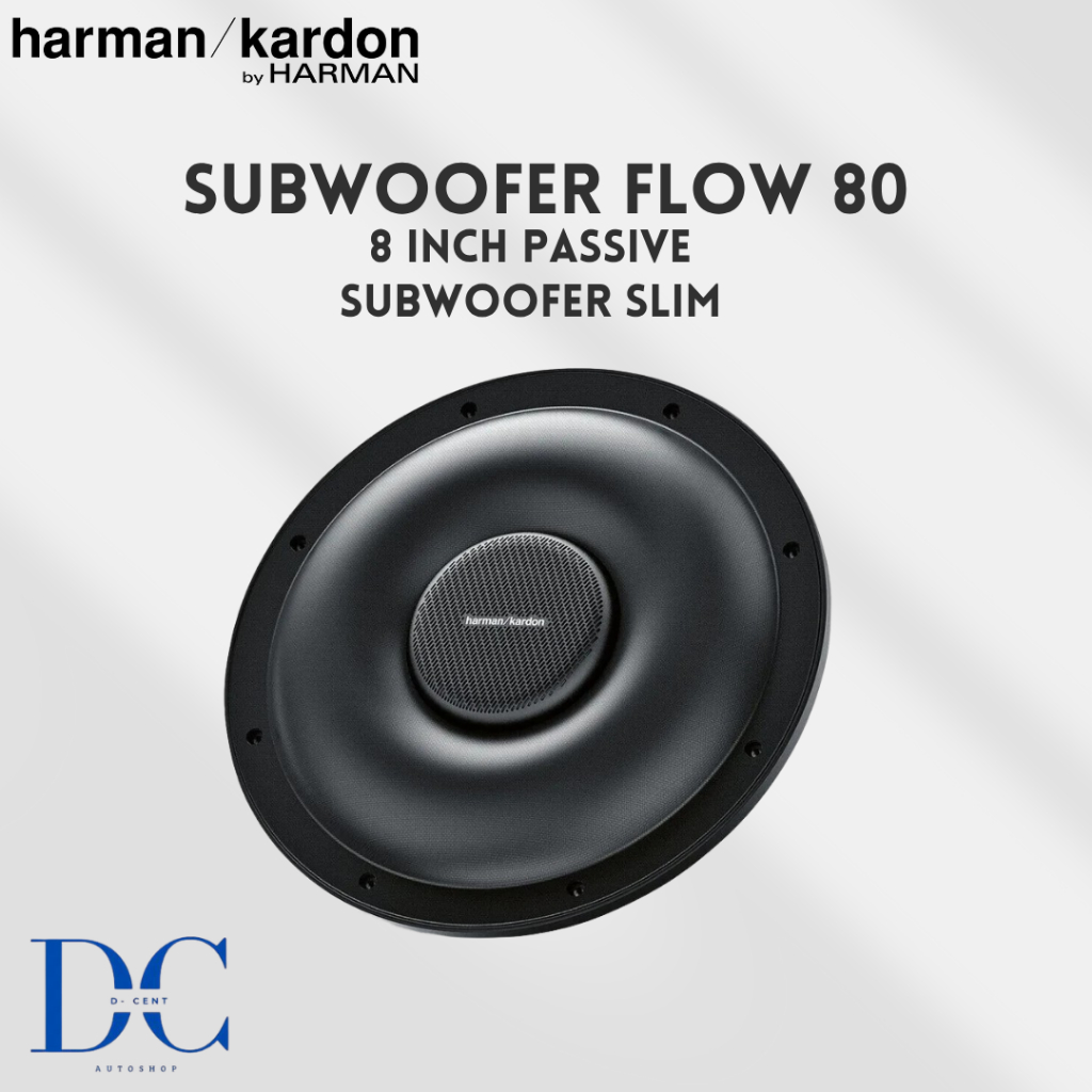 Subwoofer Passive Mobil - Harman Kardon Flow 80 - 8 Inch Passive Subwoofer Slim Design PnP BMW & MIN