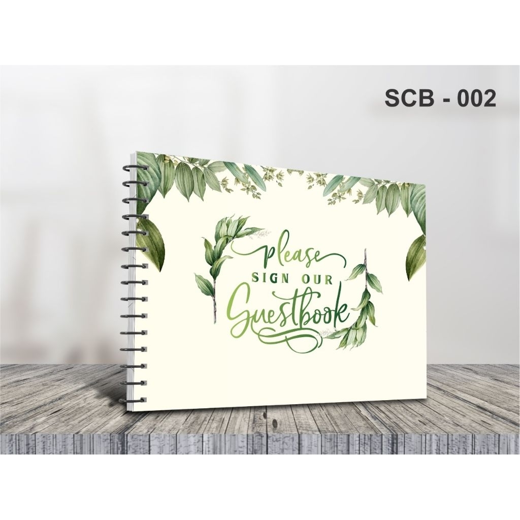 

GUESTBOOK | BUKU TAMU | BUKU TAMU HARDCOVER | JILID SPIRAL | UNTUK -+400 NAMA | DESAIN PREMIUM