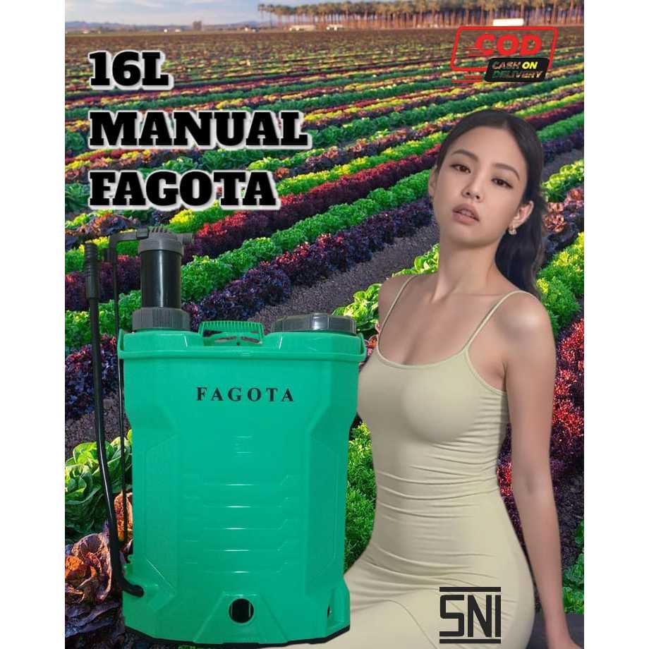 Fagota Pompa Sprayer Semprotan Tanaman Manual Tangki 16 Liter, Mesin Semprot Pertanian