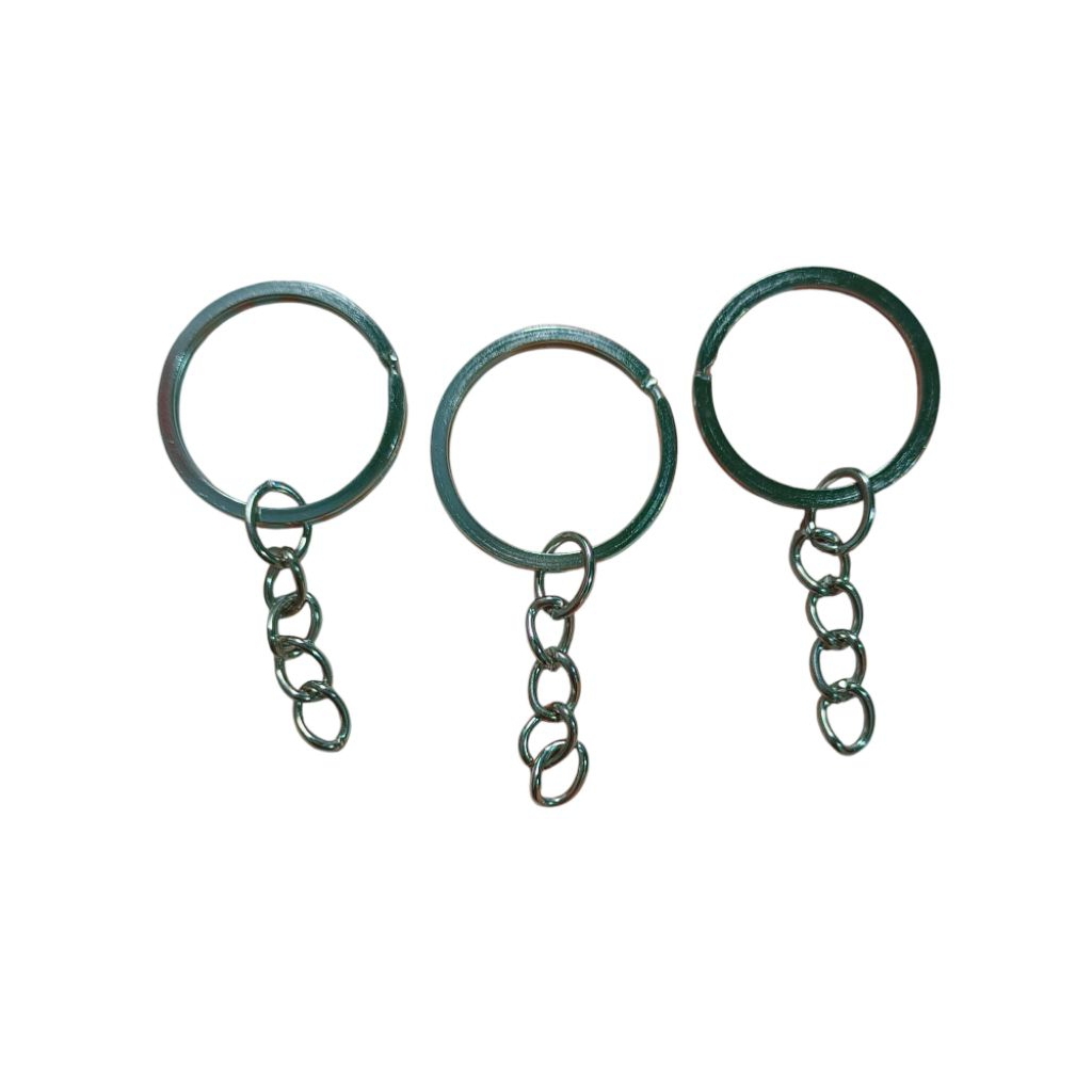 Ring Gantungan Kunci Besi Bulat Gepeng Tebal