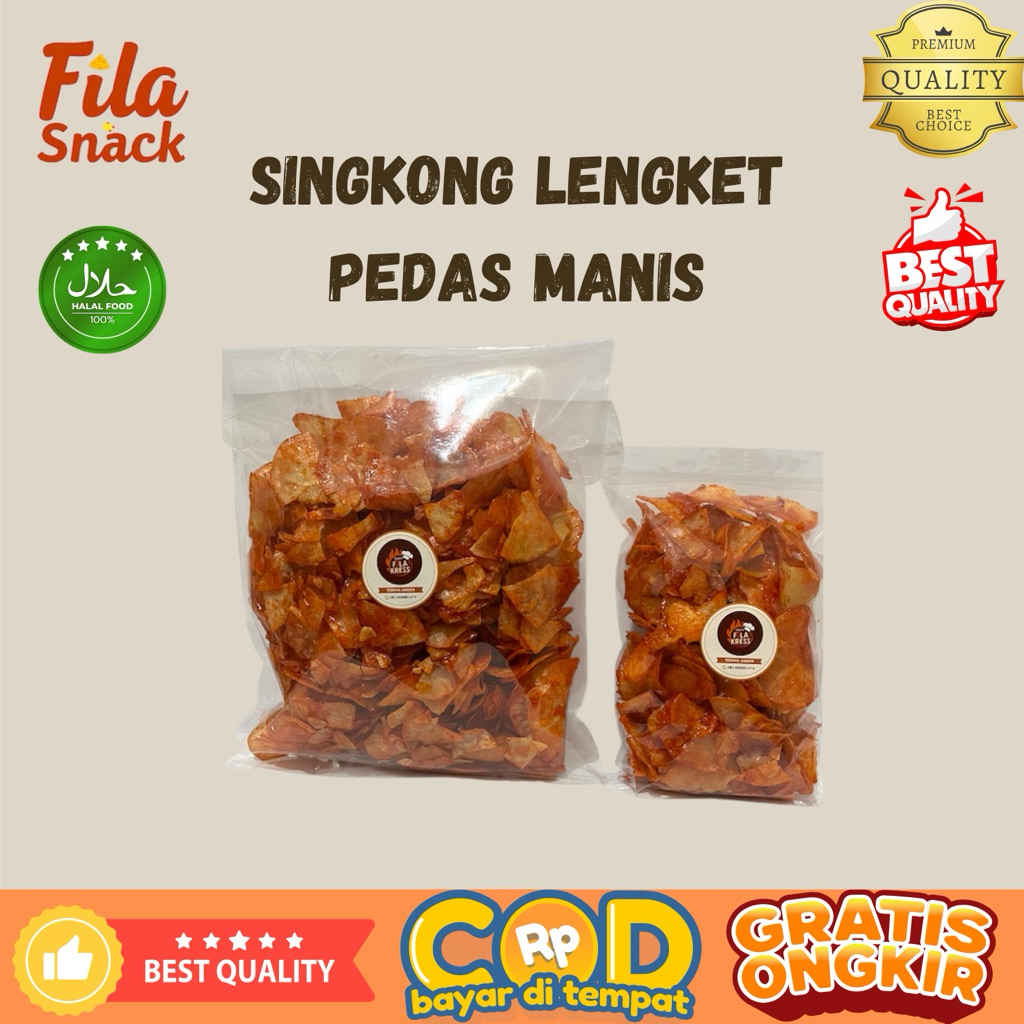 

Keripik Singkong Lengket 200gr / 500gr – Camilan Manis Gurih Unik & Nagih!