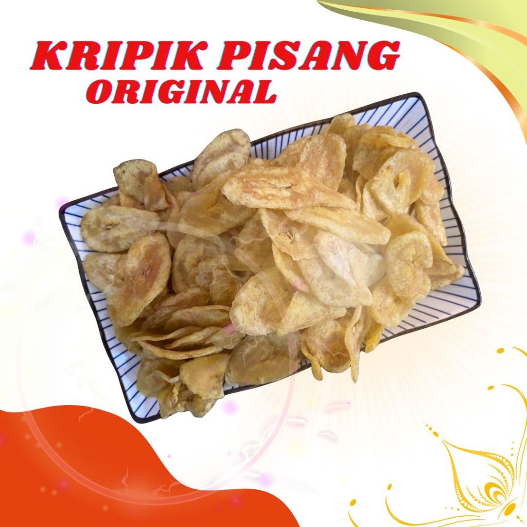 

KRIPIK PISANG ORIGINAL 250 GRAM - 1 KG SRIPING RAJANANGKA CAMILAN KERING RENYAH KHAS NUSANTARAAAA