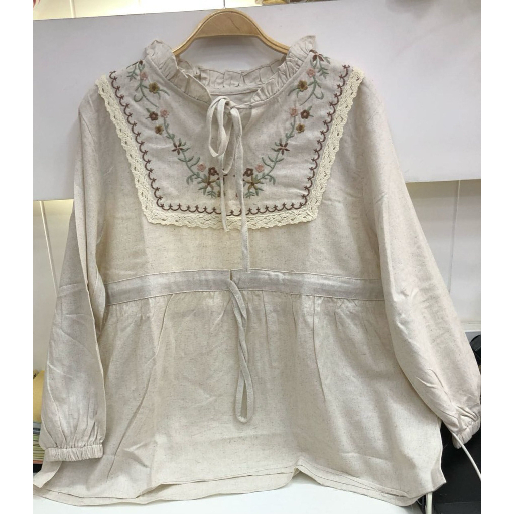 blouse linen premium