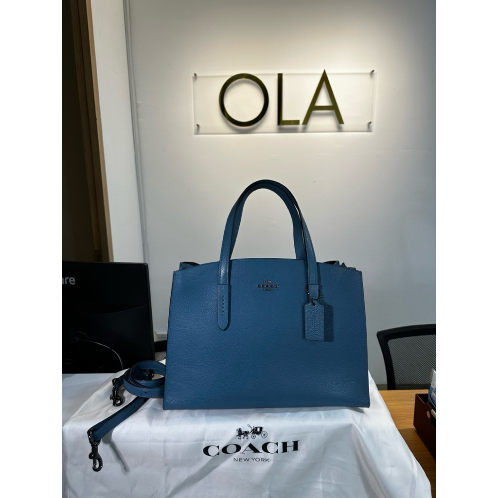 Tas Preloved Coach Large Hobo Bag (Blue) Authentic & Original