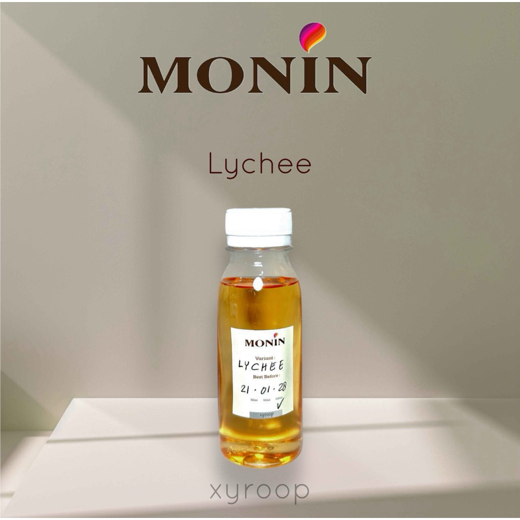 

Monin Syrup Repack Lychee Sirup Teh 30ml 50ml 100ml