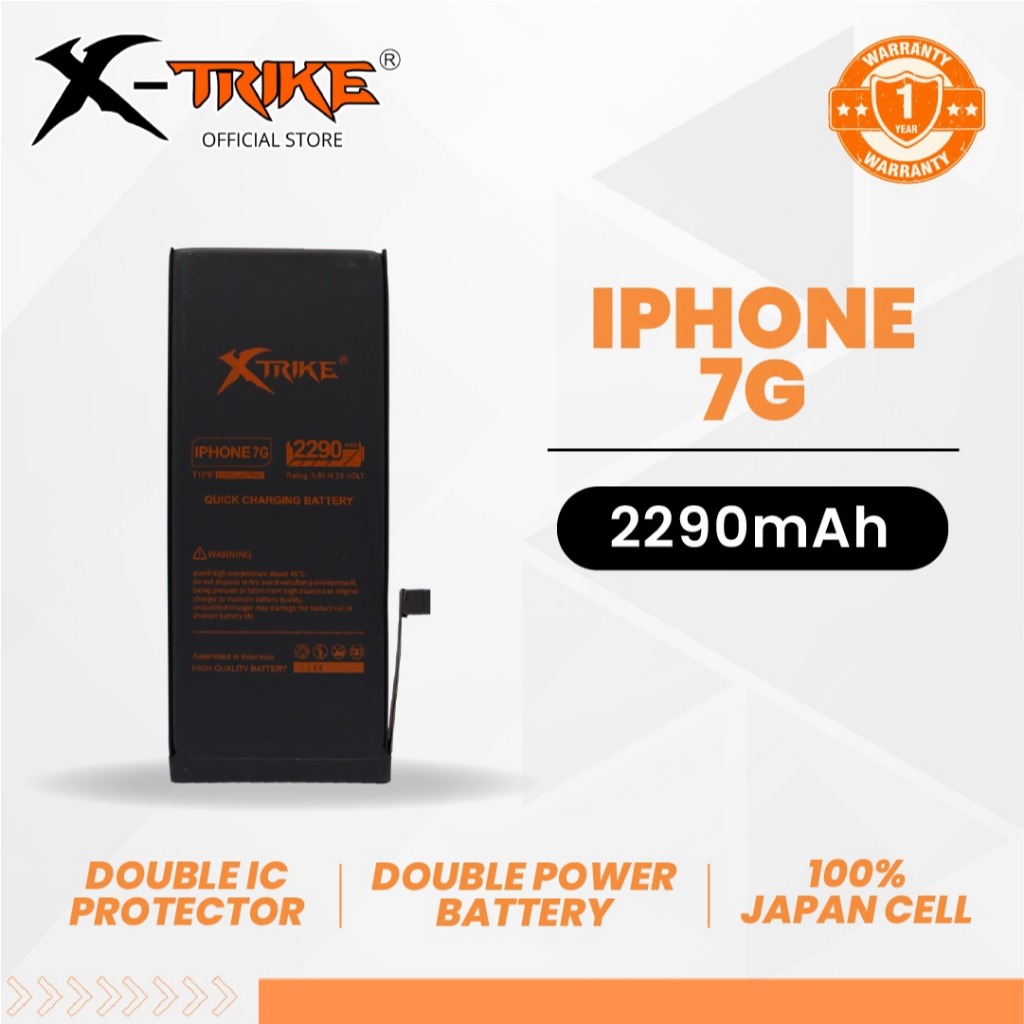 XTRIKE Baterai Iphone 7 - 7G Double Power