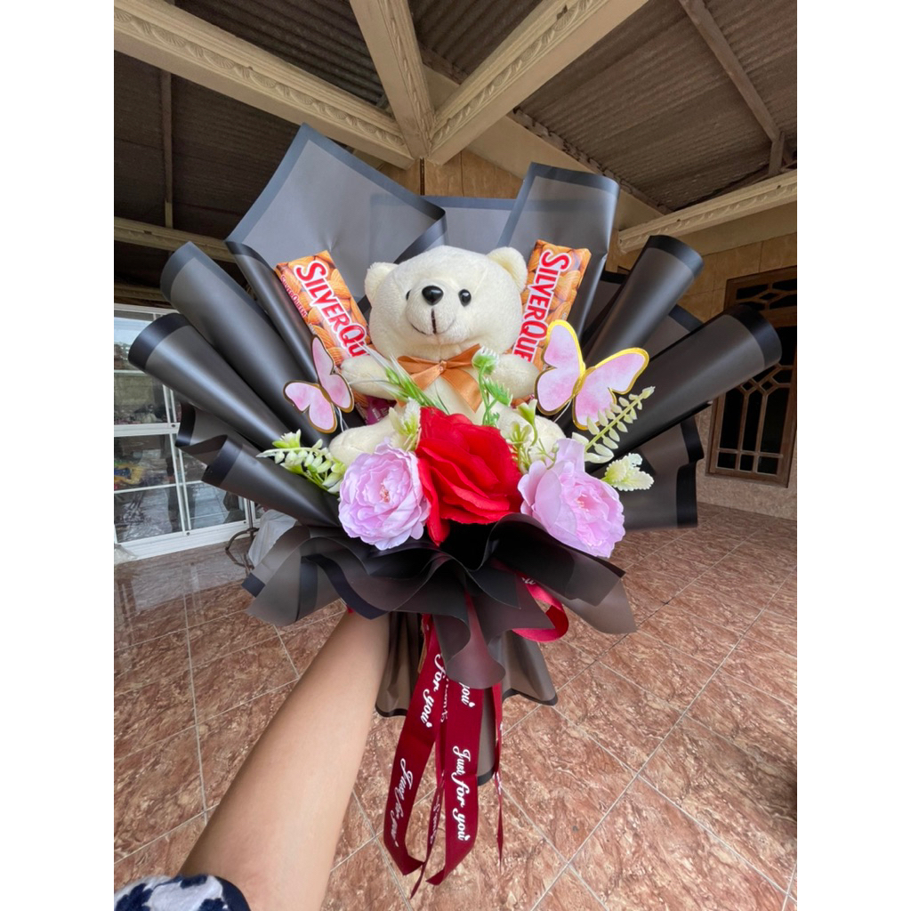 Buket Boneka Coklat/ Buket Bunga