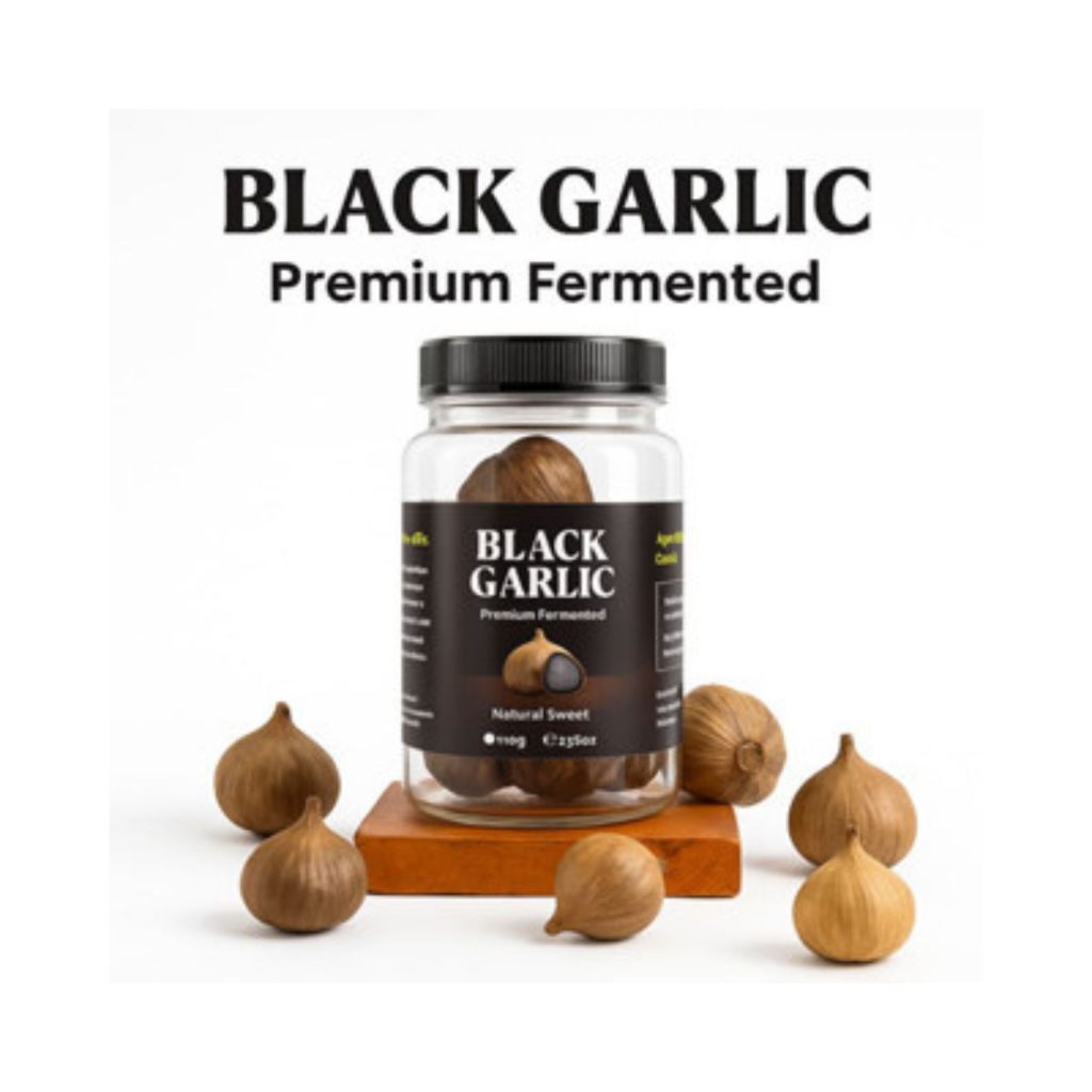

Bawang Hitam Tunggal Lanang 100 Gram Black Garlic