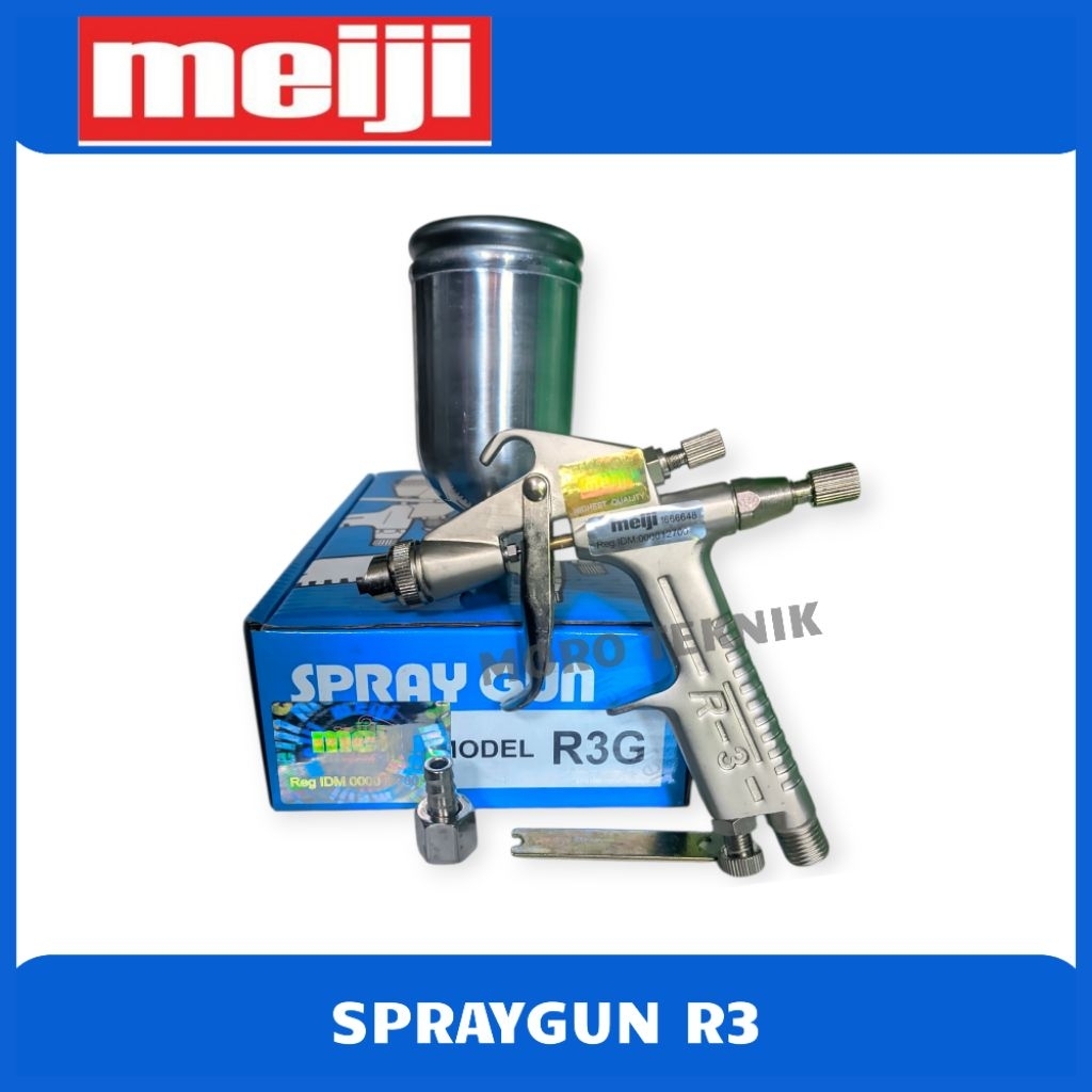 SPRAYGUN / SEMPROTAN CAT R3 TABUNG ATAS 200cc MEIJI ORIGINAL