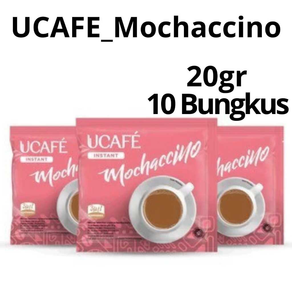 

UCAFE Instant Coffee_Mochaccino R10 (10 sachets x 20g) | Kopi Instan