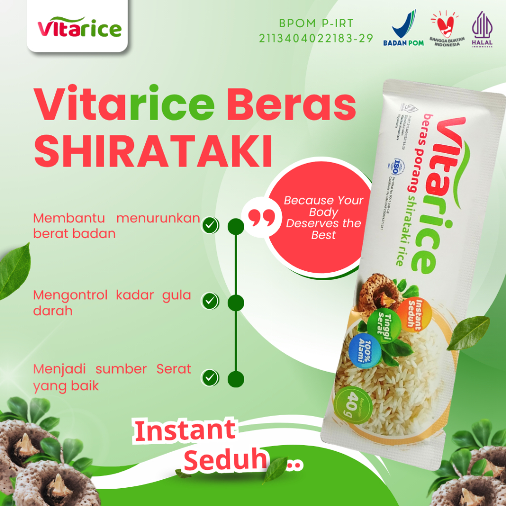 

Vitarice BerasPorang Shirataki Instant Seduh 40 gram