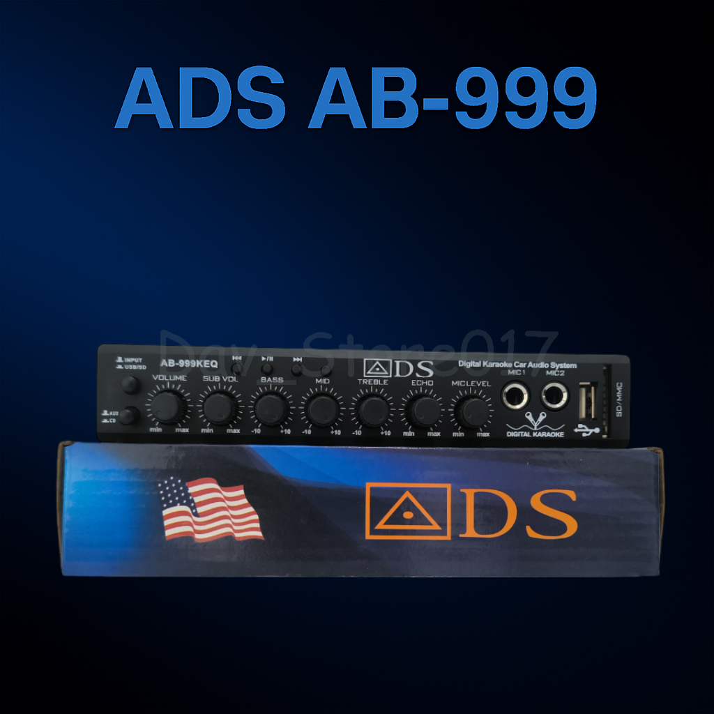 Parametrik preamp ADS AB-999KEQ equalizer Bluetooth Usb mmc dan karaoke sound digital