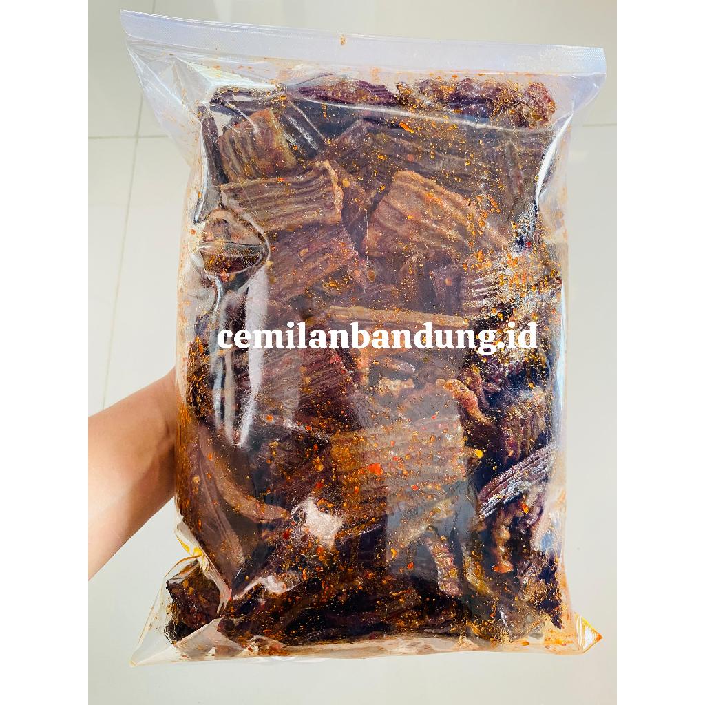 

kerupuk jengkol kotak/asbes 1kg pedas daun jeruk