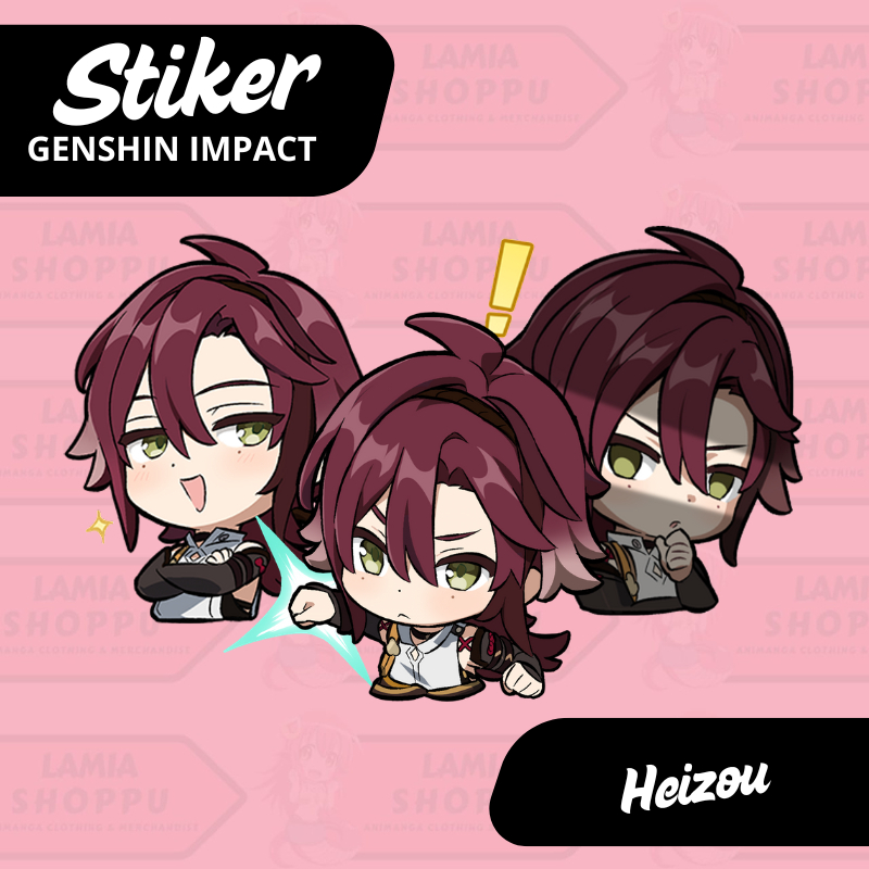 

Stiker Genshin Impact Heizou | Sticker Heizou GI | Stiker Laptop Vinyl Anti Air