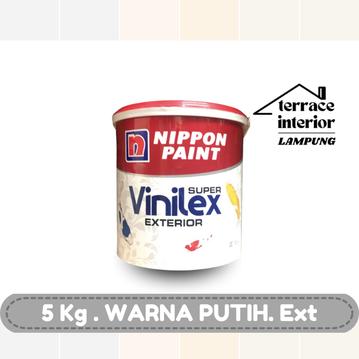 Cat Tembok Vinilex Exterior Putih 5 Kg