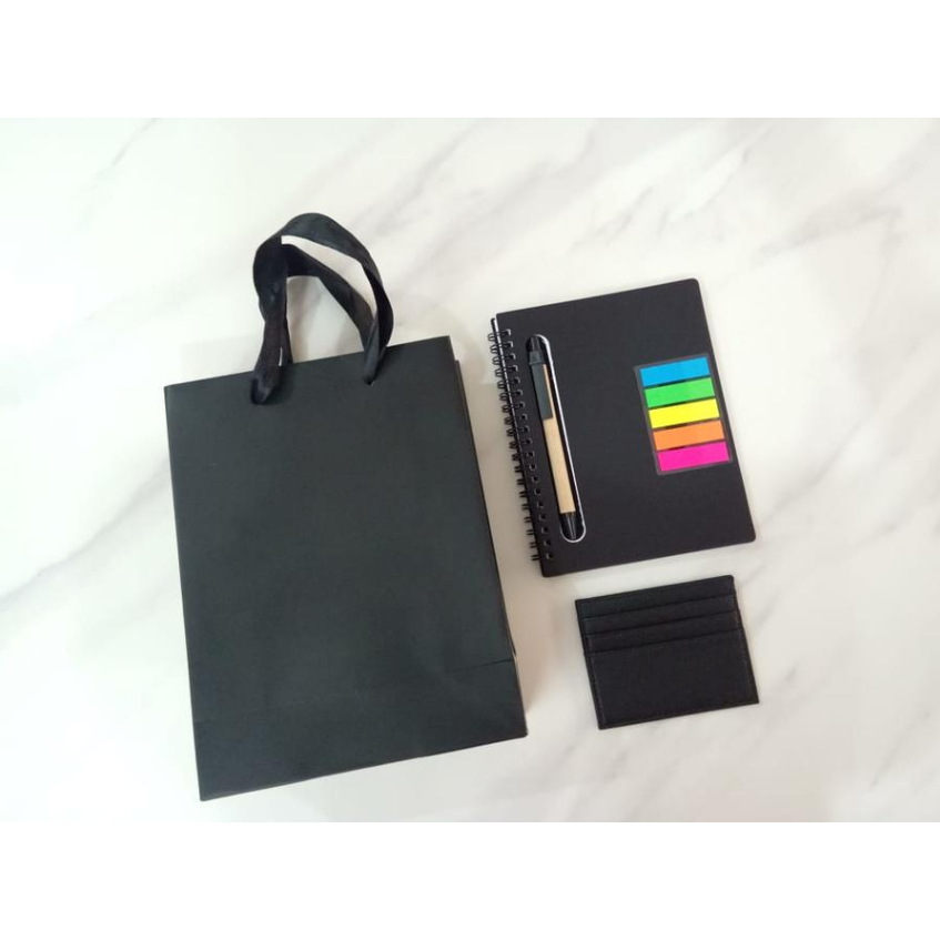 

Custom Gift Set Paper bag Agenda card wallet