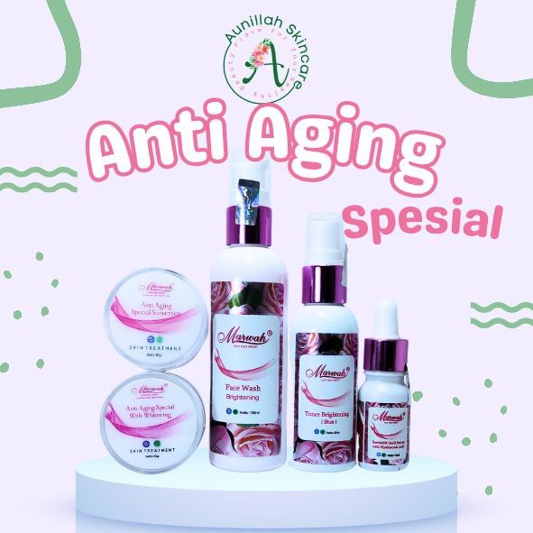 Marwah Anti Aging Spesial Paket Perawatan Wajah Flek Hitam Tebal - aunillah skincare