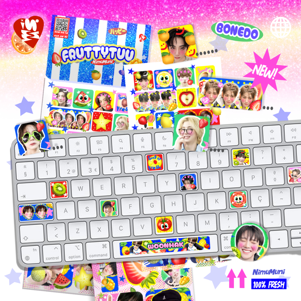 

BOYNEXTDOOR KEYBOARD STICKER | FRUTTYTUU STICKER BONEDO| STICKER KEYBOARD BONEDO
