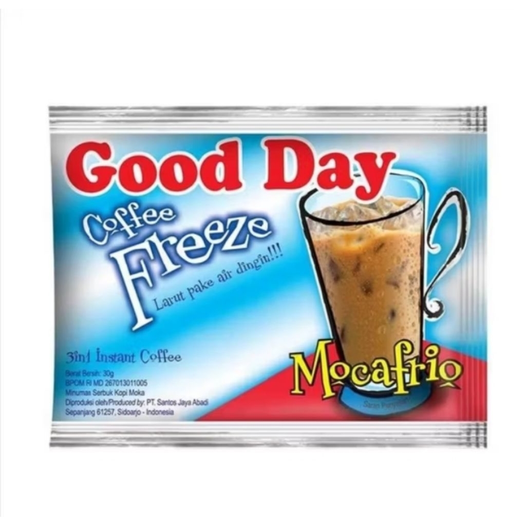 

Good Day Freeze Mocafrio 1 Renceng isi 10 Sachet