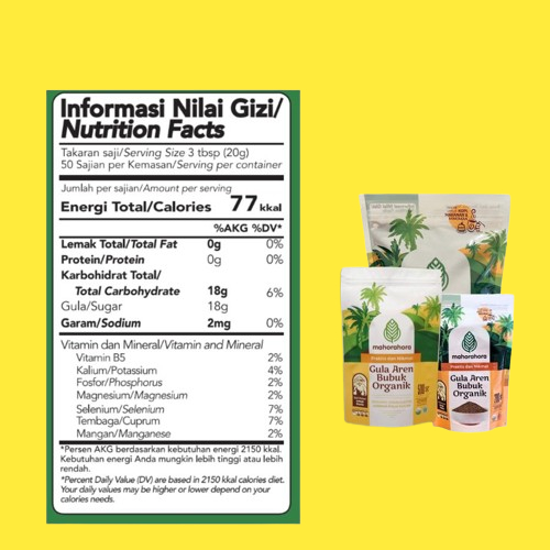 

Mahorahora Organic Gula Aren Bubuk 1 Kg