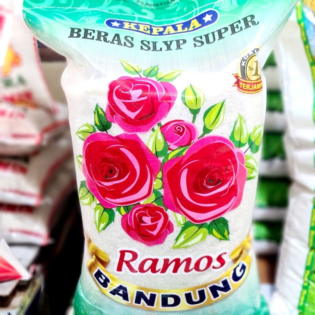 

beras enak pulen beras slyp super cap bunga ramos bandung