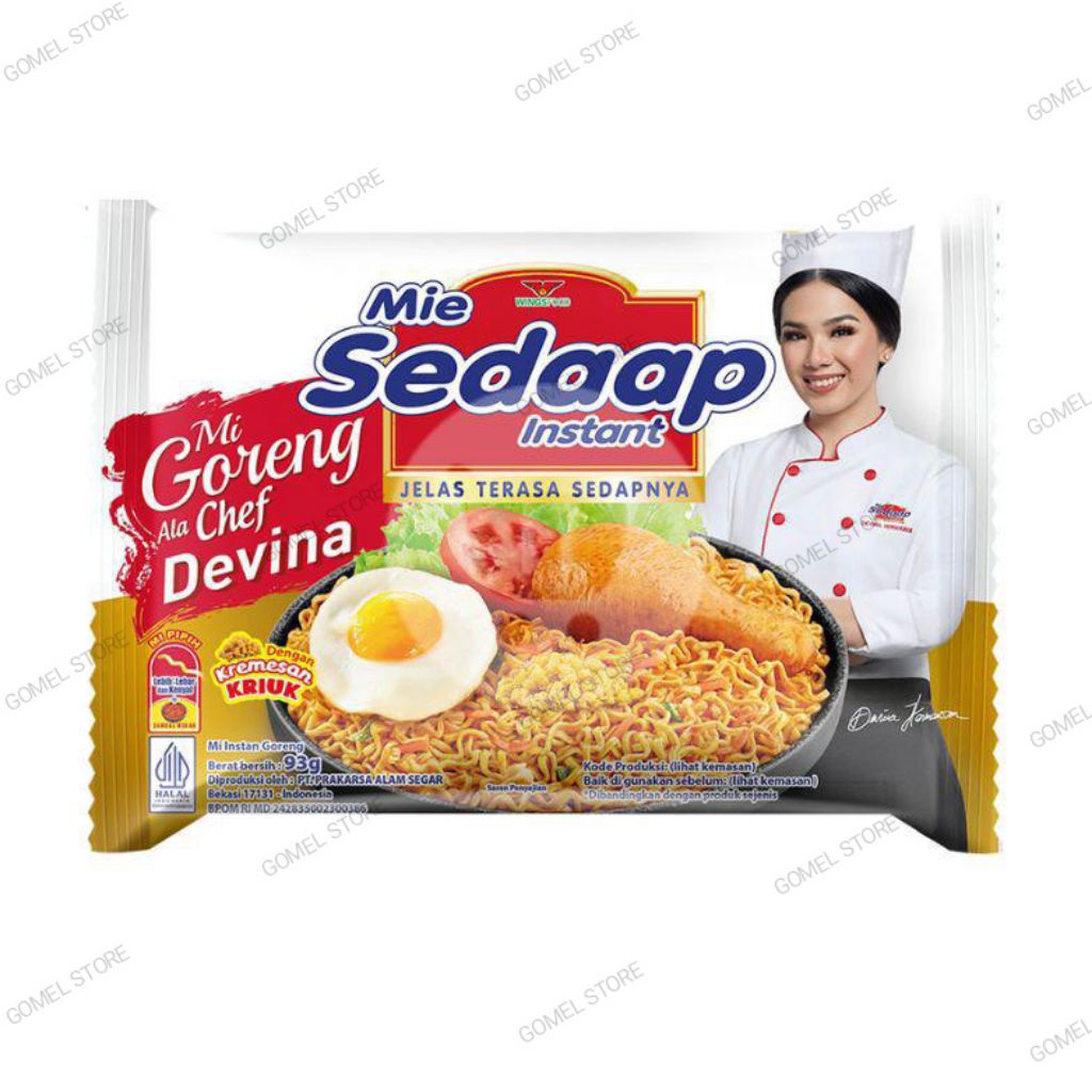 

Mie SEDAAP GORENG ala Chef Devina 93gram | Indomie Mie Sedaap Goreng