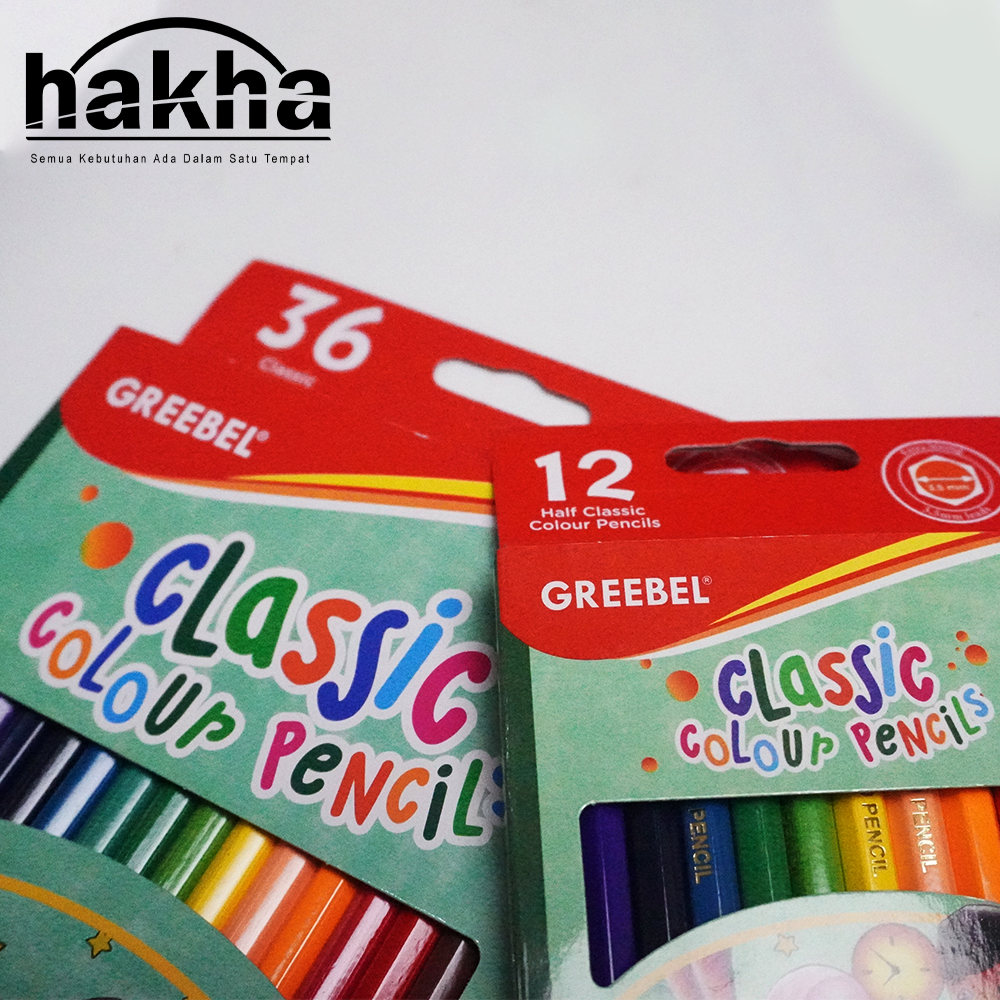 

Greebel Classic Colour Pencils – Pensil Warna Klasik Isi 12/36 Warna