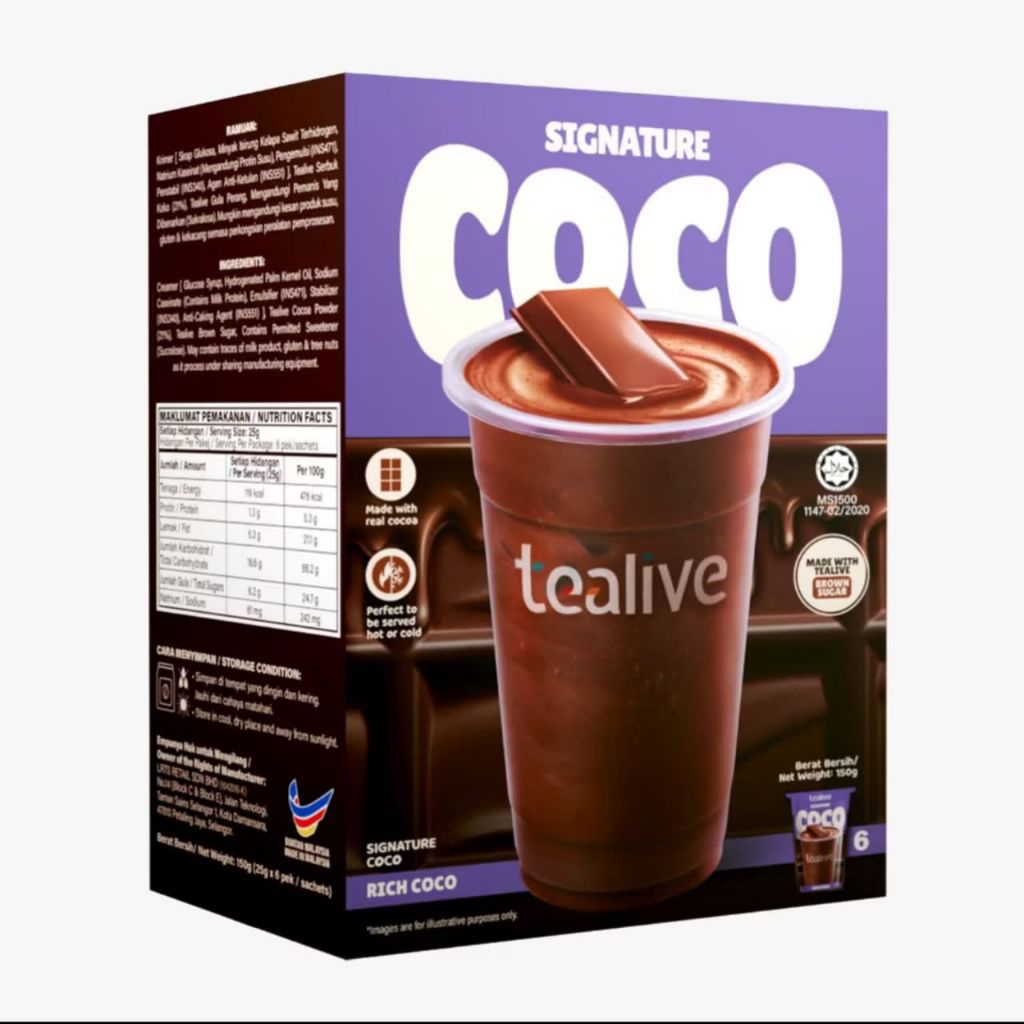 

TEALIVE SIGNATURE PREMIUM COCO 3IN1 (SACHET)
