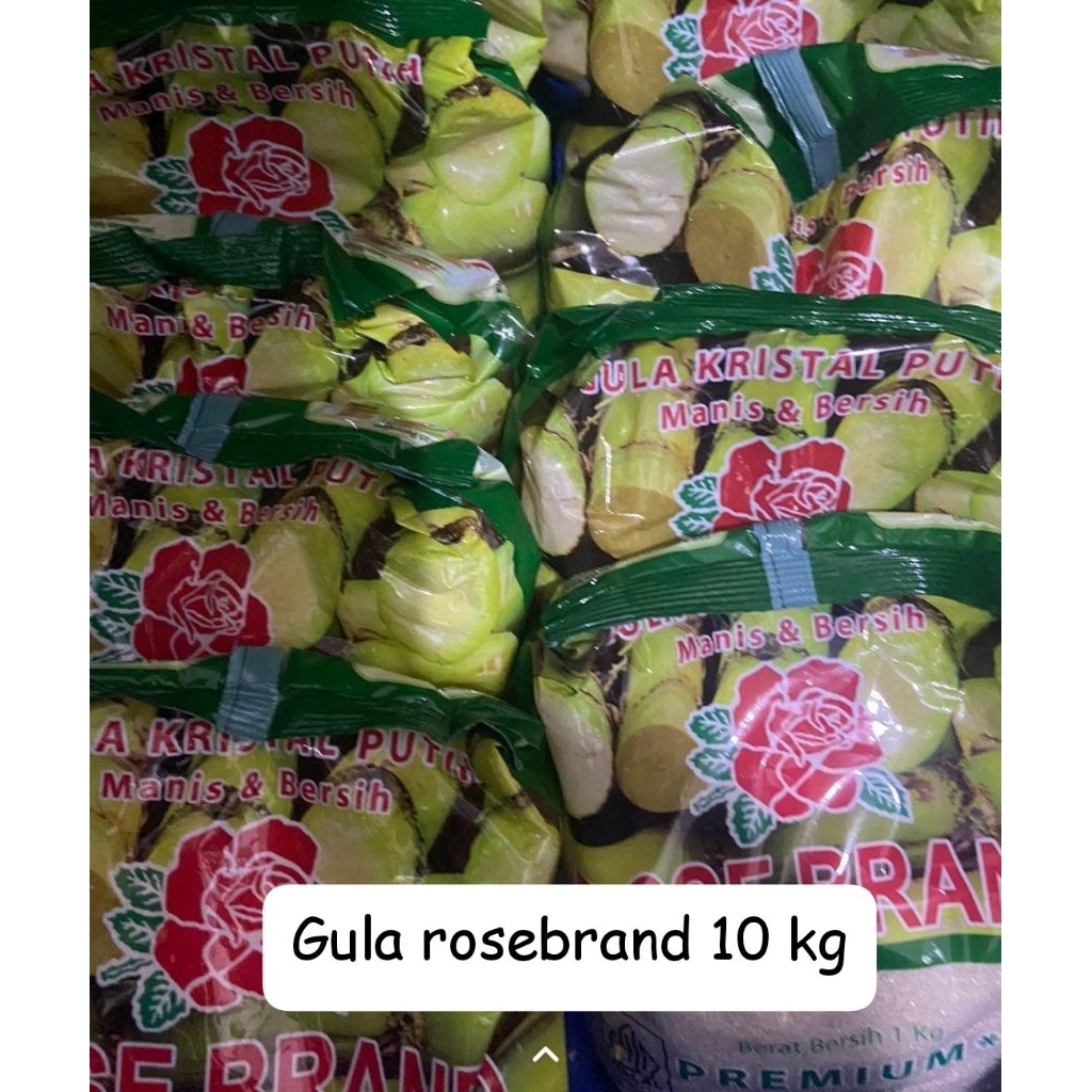

GULA ROSEBRAND 1 KG X 10 PCS DI KIRIM warna hijau