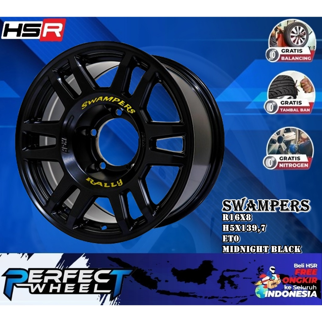 Jual Velg Jimny Ring 16 Hsr Wheel Swampers Velg Modifikasi Katana Sidekick Taft