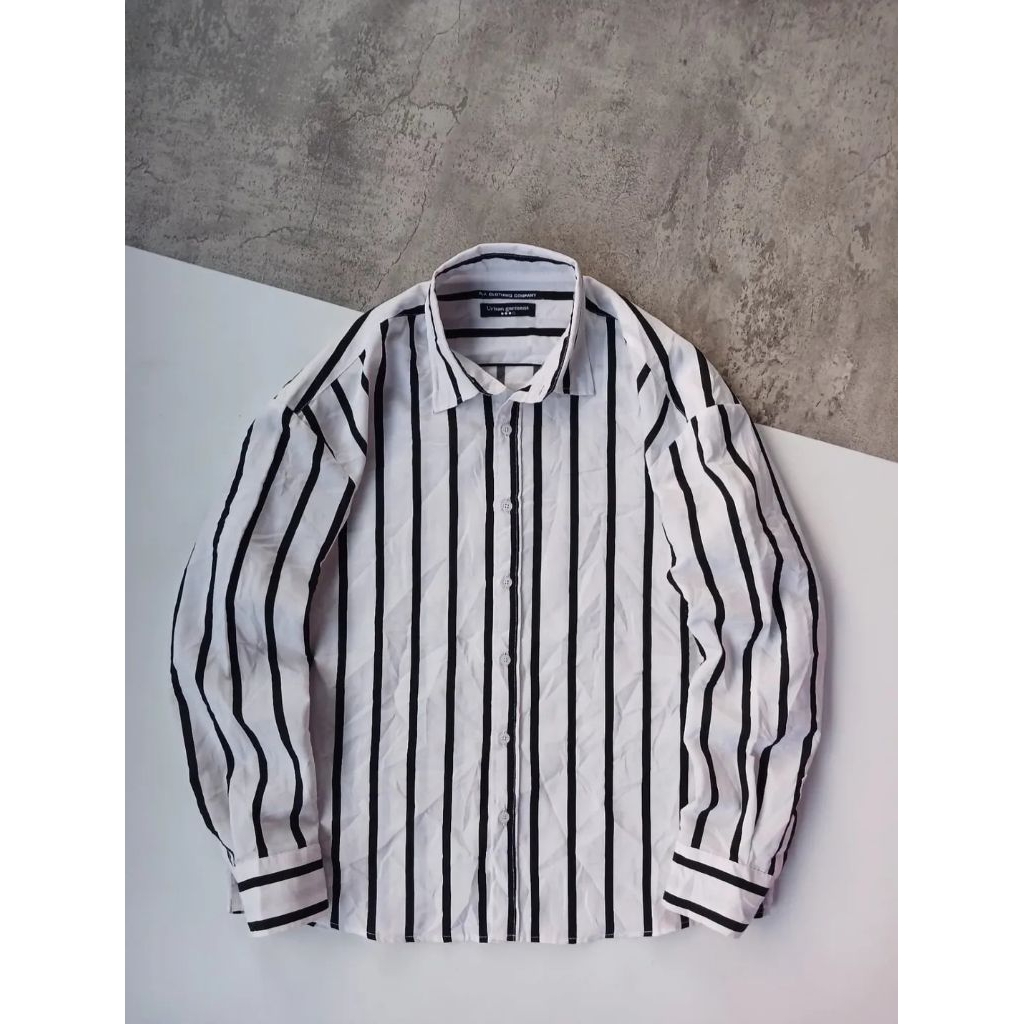 Urban garment boxy stripes shirt