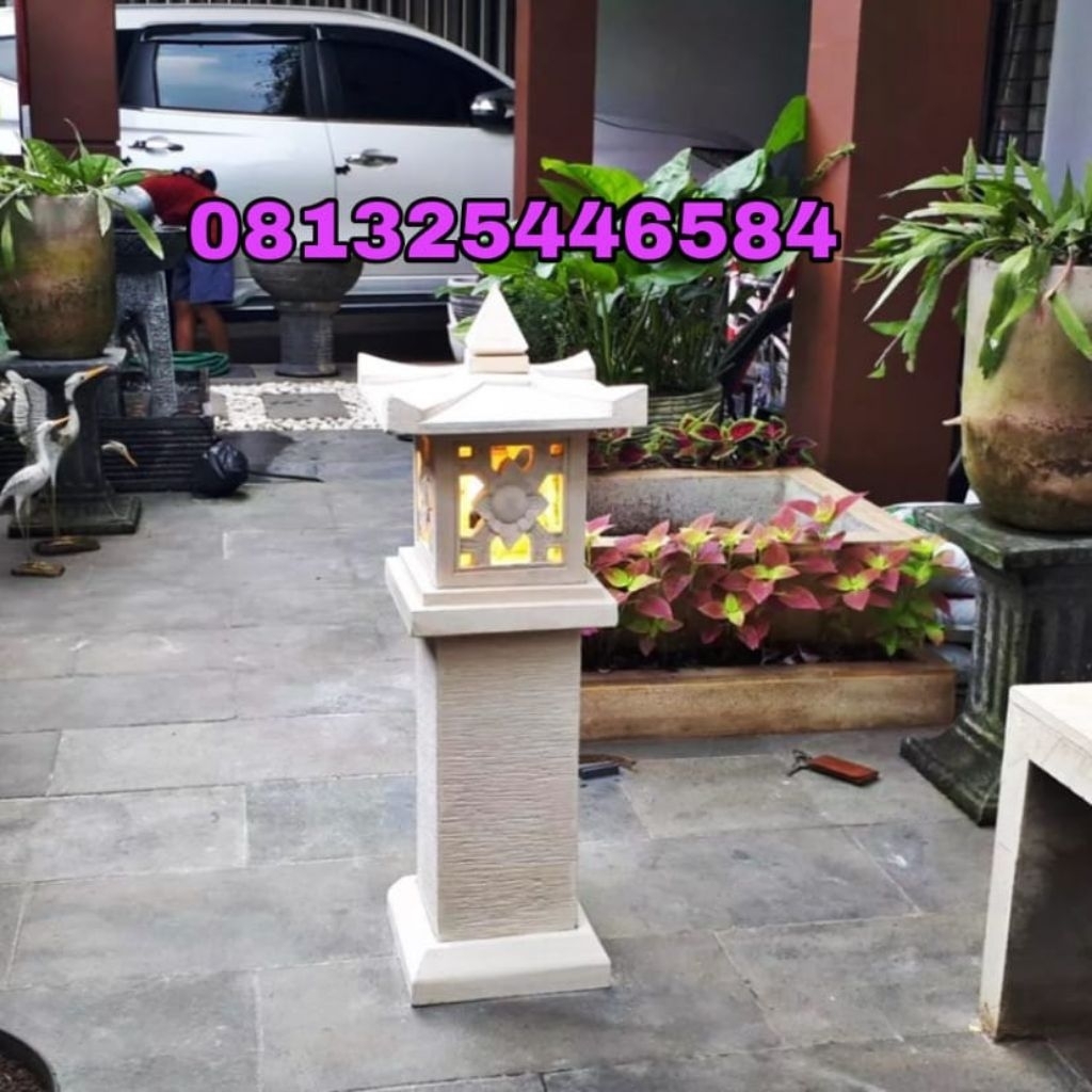 lampion taman batu paras