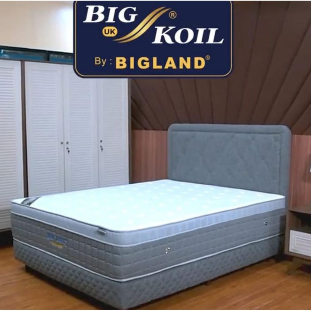 Kasur Pocket Spring Bed Memory Foam Eurotop BIG KOIL DELIGHT By BIGLAND Springbed