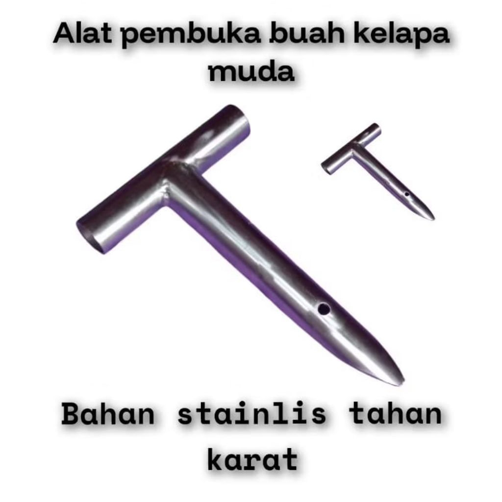 alat pembuka kelapa muda bahan stenlis