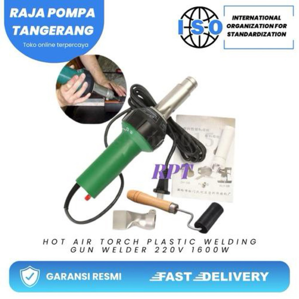 Hot Air Torch Plastic Welding Gun Welder 220V 1600W