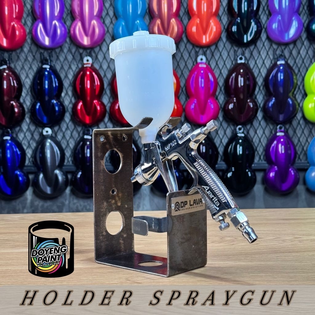 Holder Spraygun Vintage - Dudukan Spraygun