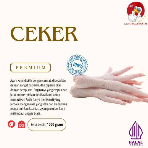 

Ceker Ayam Bersih Premium - Fresh 1kg